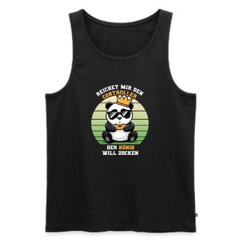 Gaming Hands me the controller gaming - Men's Premium Organic Tank Top - black - Front - Michal (187cm)