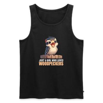 Spechte Specht - Männer Premium Bio Tank Top - Schwarz - Vorne - AI Model Male 178 light (178cm)
