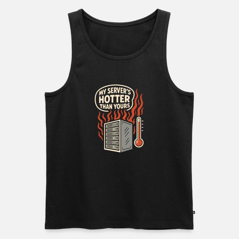 Netzwerkinfrastruktur Rack- Und Stack-ingenieur - Männer Premium Bio Tank Top - Schwarz