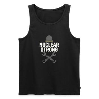 Stolz - Männer Premium Bio Tank Top - Schwarz - Vorne - AI Model Male 178 light (178cm)