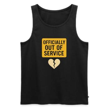 Ex-wife-divorce-humor, Funny, Breakup, - Men's Premium Organic Tank Top - black - Front - AI Model Male 178 light (178cm)