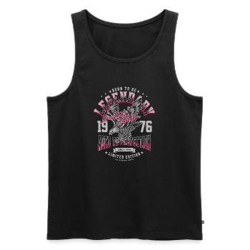 Legendary Since 1976 Vintage Birthday Gift - Men's Premium Organic Tank Top - black - Front - Michal (187cm)