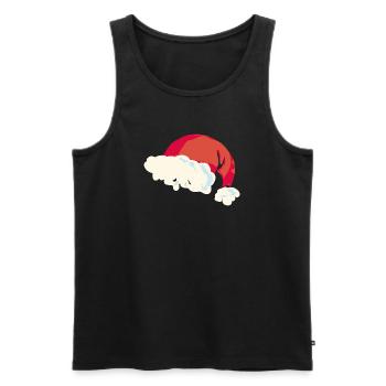 Christmas Santa Hat Flat Design - Men's Premium Organic Tank Top - black - Front - AI Model Male 178 light (178cm)