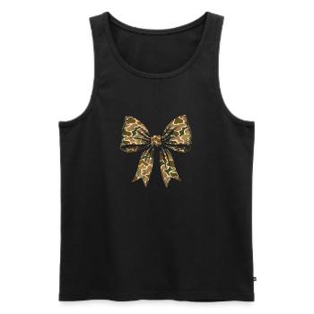 Camo Bow Jagdausrüstung Outdoor Abenteuer - Männer Premium Bio Tank Top - Schwarz - Vorne - Michal (187cm)