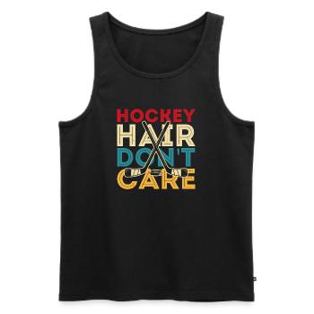 Hockey Hockey sur glace Cadeau pour joueur de hockey sur glace - Débardeur bio Premium Homme - noir - Devant - Michal (187cm)