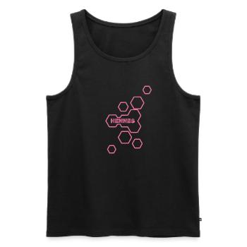 Hennes - Männer Premium Bio Tank Top - Schwarz - Vorne - AI Model Male 178 light (178cm)