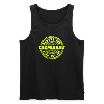 Chemikant als Job - Männer Premium Bio Tank Top - Schwarz - Vorne - AI Model Male 178 light (178cm)