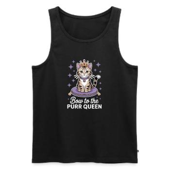 Katzen Spruch Katze Lustiges Katzen Geschenk - Männer Premium Bio Tank Top - Schwarz - Vorne - AI Model Male 178 light (178cm)