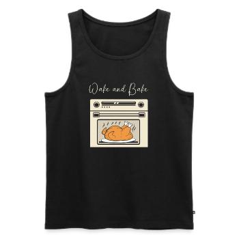 Thanksgiving Mama Mutter Oma Großmutter - Männer Premium Bio Tank Top - Schwarz - Vorne - Michal (187cm)