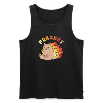 Thanksgiving Mama Mutter Oma Großmutter - Männer Premium Bio Tank Top - Schwarz - Vorne - Michal (187cm)