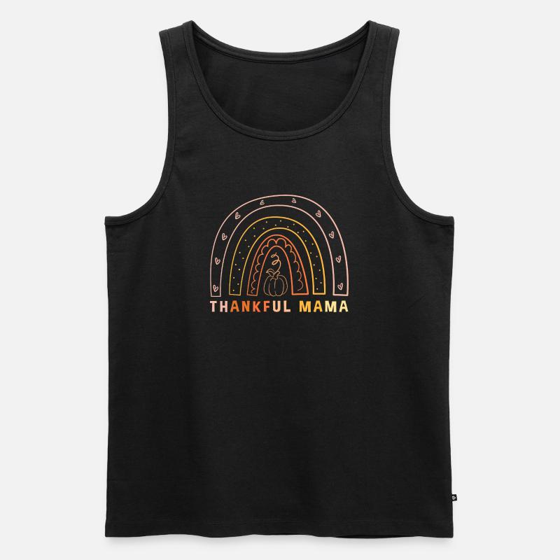 Thanksgiving Mama Mutter Oma Großmutter - Männer Premium Bio Tank Top - Schwarz