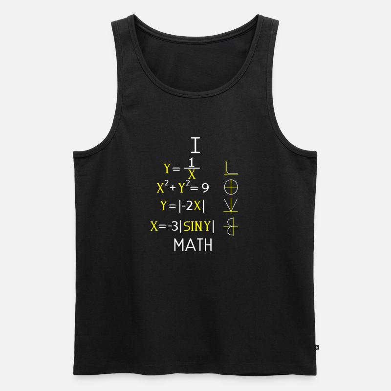 Math Math Math Teacher Mathematician - Men's Premium Organic Tank Top - black