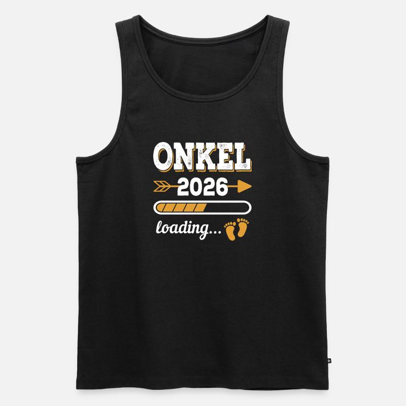 Uncle 2026 Loading Future Uncle Gift - Men's Premium Organic Tank Top - black