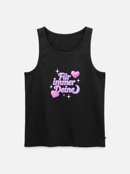 Yours Forever / Y2K Statement Design - Men's Premium Organic Tank Top - black