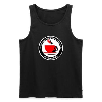 Alle Tassen Antifa - Männer Premium Bio Tank Top - Schwarz - Vorne - AI Model Male 178 light (178cm)