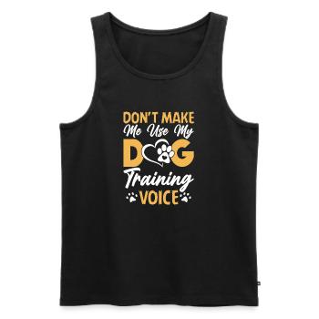 Dogs Dog Lover Dog Owner Gift - Men's Premium Organic Tank Top - black - Front - Michal (187cm)