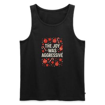 Feiertagskater-post-weihnachtsstimmungs-neujahr - Männer Premium Bio Tank Top - Schwarz - Vorne - AI Model Male 178 light (178cm)