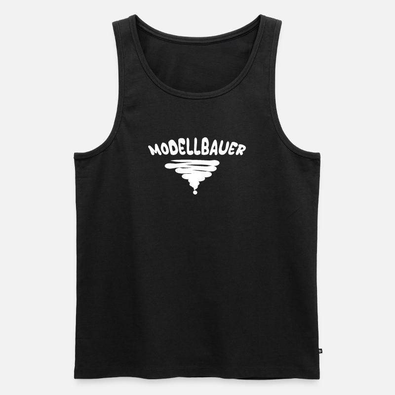 Modellbauer als Beruf - Männer Premium Bio Tank Top - Schwarz