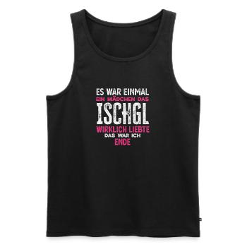 Funny après ski Ischgl Dear girls Alps - Men's Premium Organic Tank Top - black - Front - Michal (187cm)