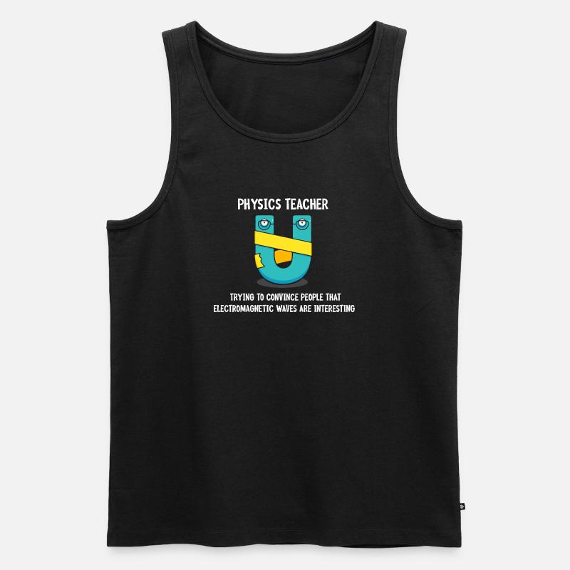 Physik Phyiker Physikstudent Physiklehrer - Männer Premium Bio Tank Top - Schwarz