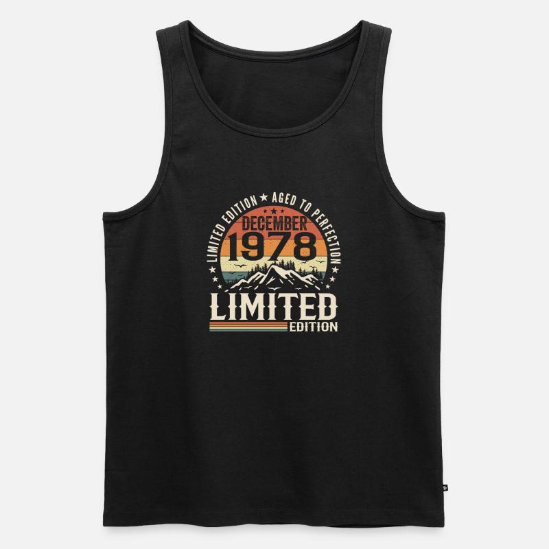 Dezember 1978 - Männer Premium Bio Tank Top - Schwarz