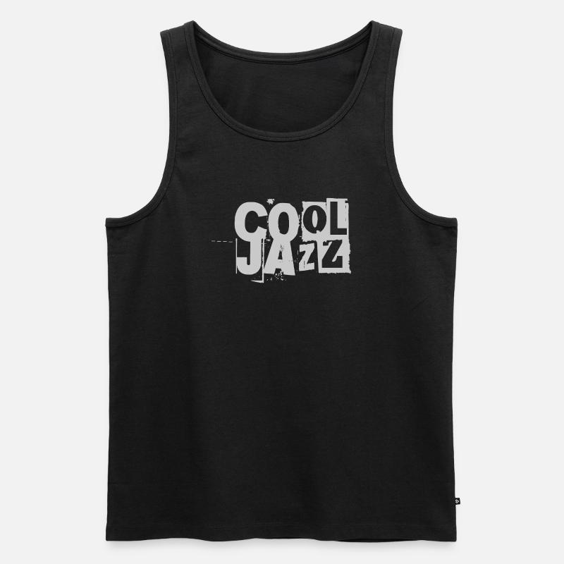 Cool gazz Distressed Typografie - Männer Premium Bio Tank Top - Schwarz