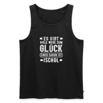 Ischgl Weg Glück Lustiges Après Ski Alpen Party - Männer Premium Bio Tank Top - Schwarz - Vorne - Michal (187cm)