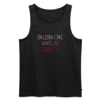 Math Nerd Students University Professor Mathematics - Men's Premium Organic Tank Top - black - Front - AI Model Male 178 light (178cm)