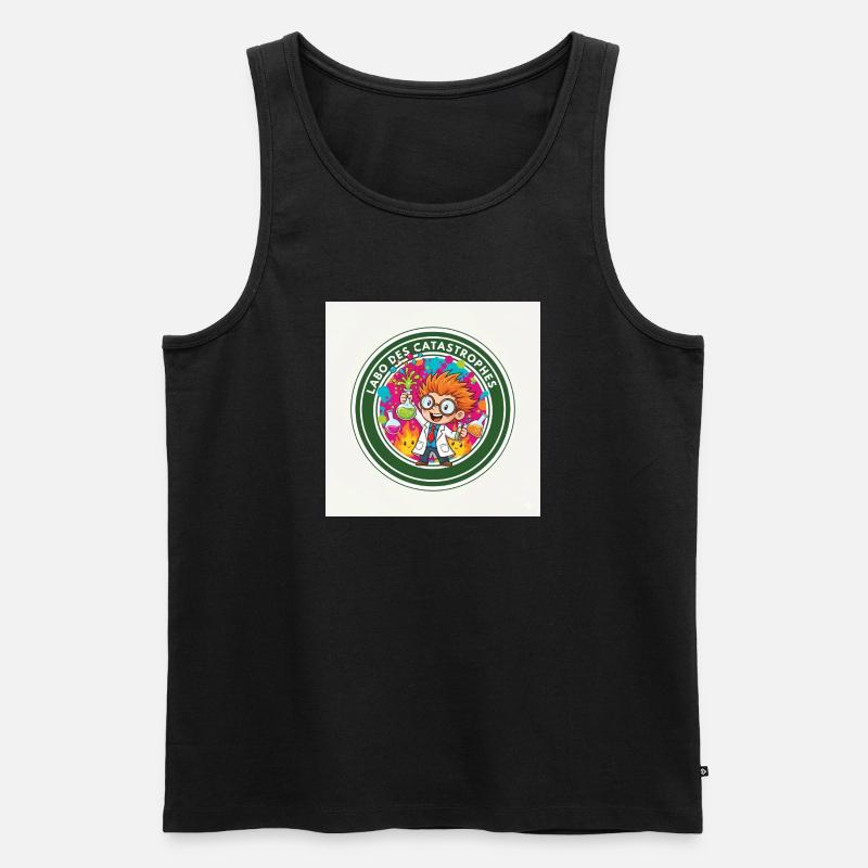 Bunte Katastrophe Labor Wissenschaftlich - Männer Premium Bio Tank Top - Schwarz