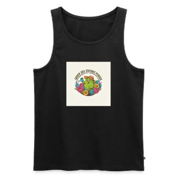 Garten der verlorenen Hoffnungen - Männer Premium Bio Tank Top - Schwarz - Vorne - Michal (187cm)
