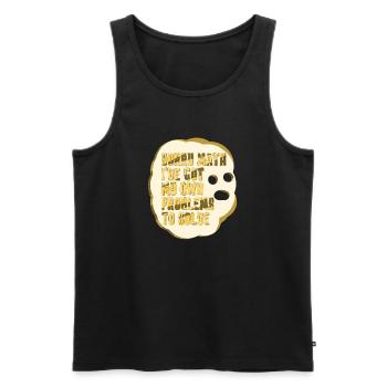 Math Nerd Students University Professor Mathematics - Men's Premium Organic Tank Top - black - Front - AI Model Male 178 light (178cm)