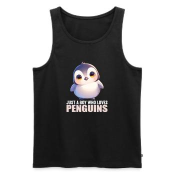Pingouins Pingouin - Débardeur bio Premium Homme - noir - Devant - Michal (187cm)