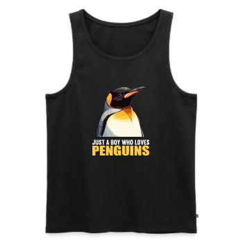Pingouins Pingouin - Débardeur bio Premium Homme - noir - Devant - Michal (187cm)
