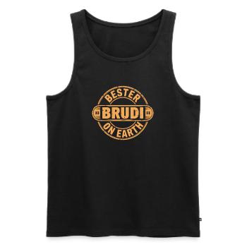 Best brother - Men's Premium Organic Tank Top - black - Front - AI Model Male 178 light (178cm)