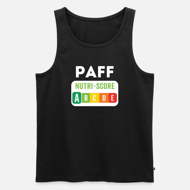 PAFF Nutriscore A – Humour décalé - Débardeur bio Premium Homme - noir