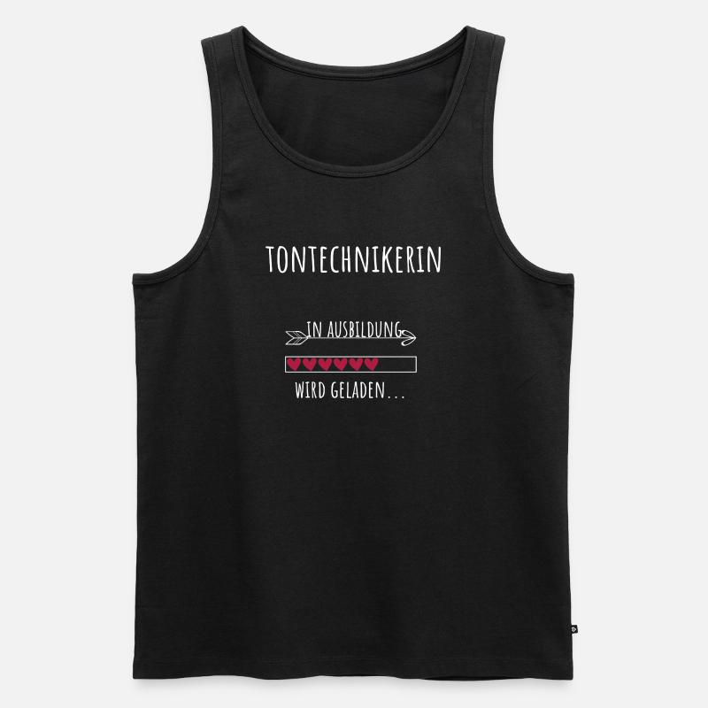 Tontechnik Studium Beruf Ausbildung Tontechnikerin - Männer Premium Bio Tank Top - Schwarz
