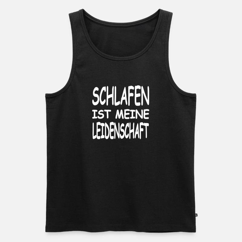 Schlafen - Männer Premium Bio Tank Top - Schwarz