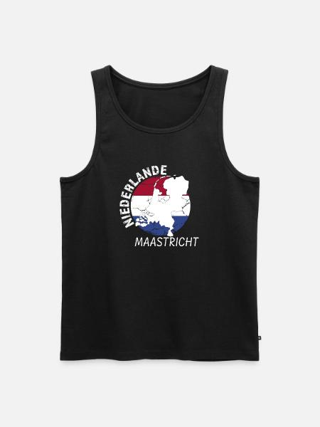 Maastricht - Men's Premium Organic Tank Top - black