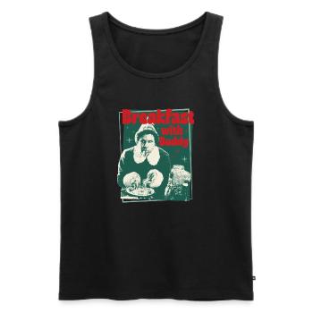 Buddy The Elf – Breakfast With Buddy - Men's Premium Organic Tank Top - black - Front - AI Model Male 178 light (178cm)