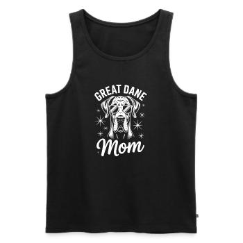 Dogue Allemand disant drôle Cadeau Dogue Allemand - Débardeur bio Premium Homme - noir - Devant - Michal (187cm)