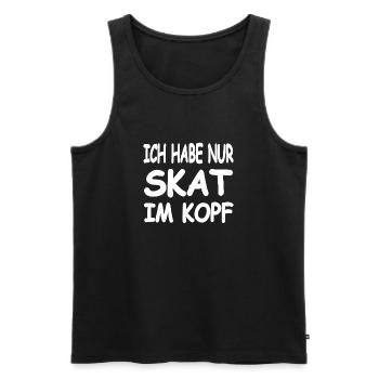Skat - Débardeur bio Premium Homme - noir - Devant - Michal (187cm)