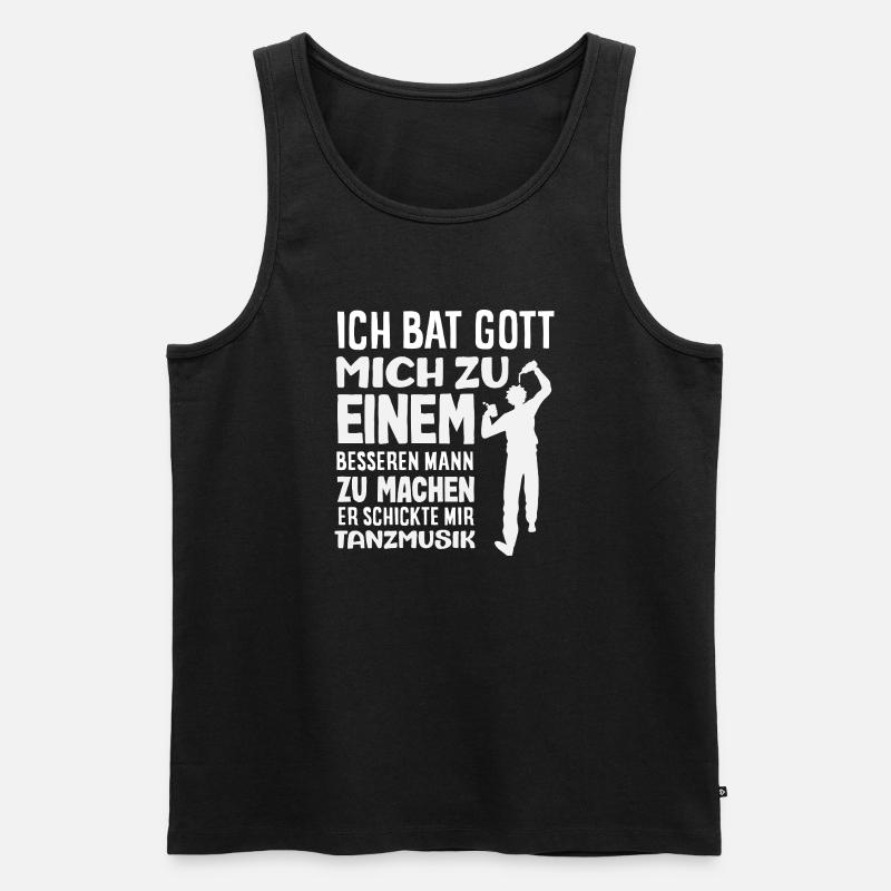 Tanzen - Männer Premium Bio Tank Top - Schwarz