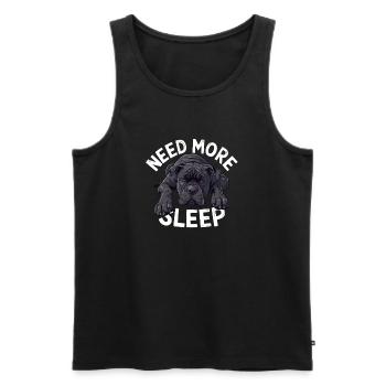 besoin de plus d’illustration de bouledogue de sommeil pour - Débardeur bio Premium Homme - noir - Devant - Michal (187cm)