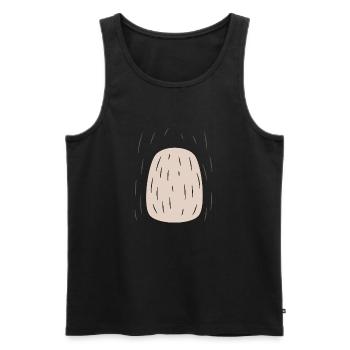 Sloth Belly Lazy DIY Easy Costume Funny Gift - Men's Premium Organic Tank Top - black - Front - Michal (187cm)