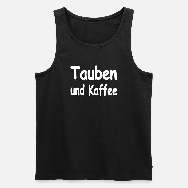 Tauben - Männer Premium Bio Tank Top - Schwarz