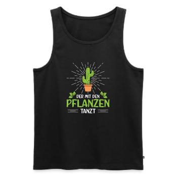 Garden Gardener Gardening Gardening Gardening Gardening - Men's Premium Organic Tank Top - black - Front - AI Model Male 178 light (178cm)