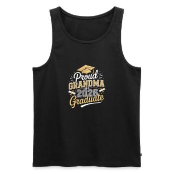 Stolze Oma 2026 Absolvent - Männer Premium Bio Tank Top - Schwarz - Vorne - Michal (187cm)
