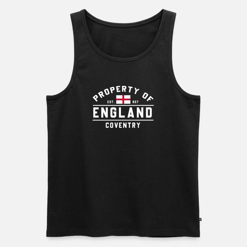 Eigentum von England Coventry - Männer Premium Bio Tank Top - Schwarz