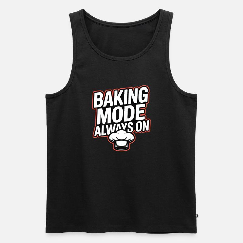Baking Mode Always On - Männer Premium Bio Tank Top - Schwarz