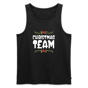 Weihnachten Team Christmas - Männer Premium Bio Tank Top - Schwarz - Vorne - Michal (187cm)